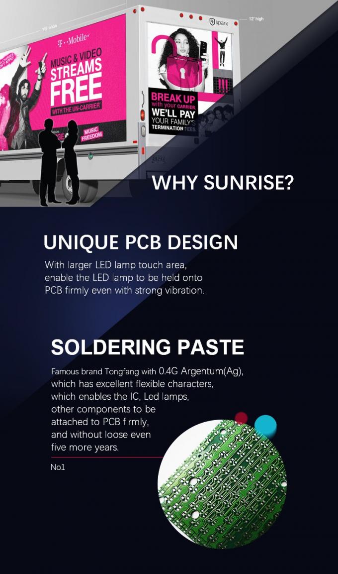 Display LED per automezzi mobili P4.8 P6 P8 Display per automezzi pubblicitari 2