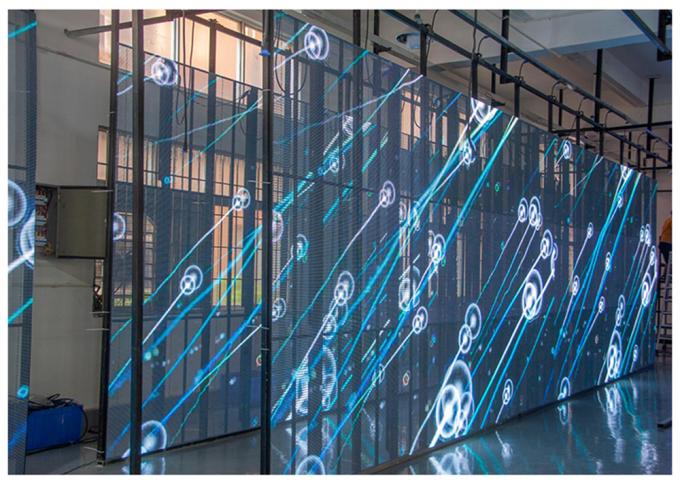 3.91-7.82mm Pixel Pitch Transparent LED Display Screen con trasparenza del 75% per una distanza di visione di 5-100m 4