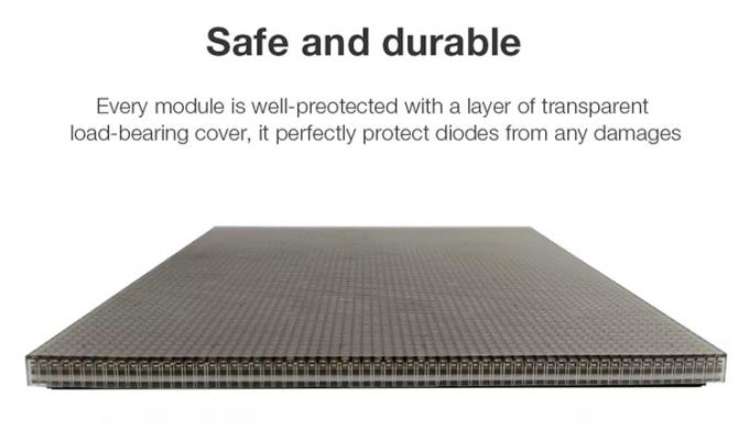 Display LED per la pista da ballo Panello di piastrelle a noleggio 500*1000 Alto rinfresco Led Stage Scena di matrimonio Parete P2.9 Display LED interattivo 4