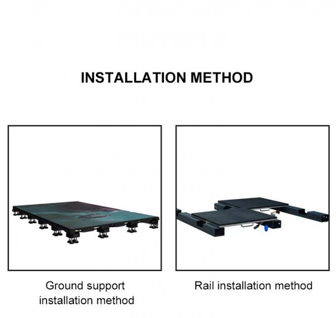 Display LED per la pista da ballo Panello di piastrelle a noleggio 500*1000 Alto rinfresco Led Stage Scena di matrimonio Parete P2.9 Display LED interattivo 6