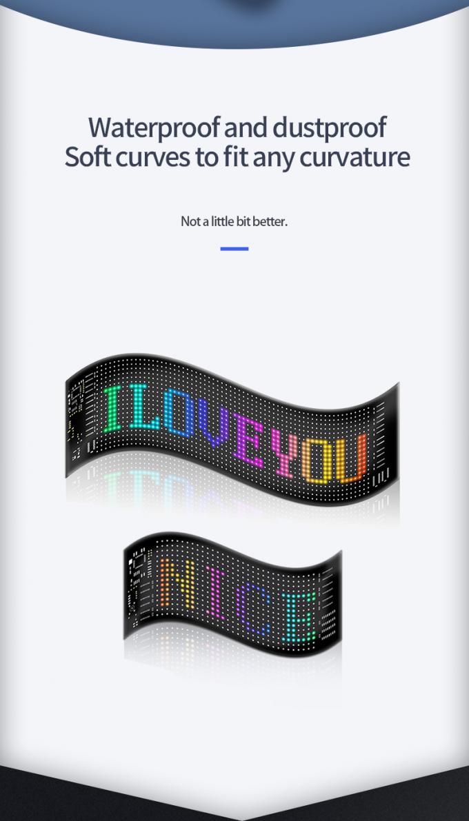 Car LED Sign Display 16*64 Programmabile USB 5V RGB Pattern Animation Testo fai da te Pannello di scorrimento Remote Controllo Pubblicità schermo LED 6