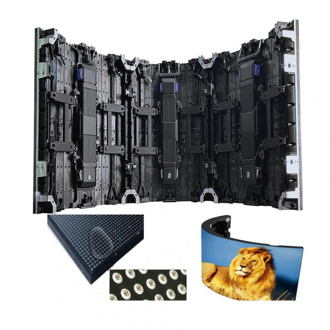 Noleggio Schermo Curvo Flessibile LED per Interni/Esterni Schermo Video LED per Eventi Espositivi e Palco - P2.976 P3.91 P4.81 2