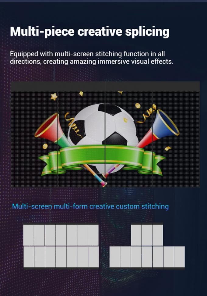 Display a LED volante con Drone Magic Carpet Screen Film a LED Screen ricaricabile per pubblicità all'aperto personalizzato 4