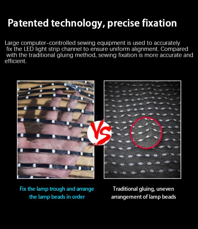 Display a LED volante con Drone Magic Carpet Screen Film a LED Screen ricaricabile per pubblicità all'aperto personalizzato 7