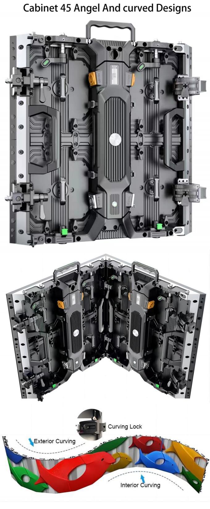 Schermo LED per interni ed esterni P1.56 P1.95 P2.6 P2.97 P3.91 per pannello display video per il backstage 2