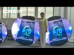 Distribuzione al dettaglio Display LED rotondo Circolo Display LED Screen Capacitive Round Shape LED Video Per la pubblicità